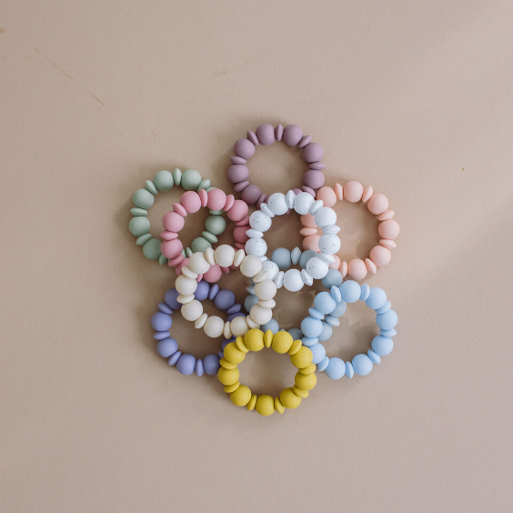 Adelia Teething Ring & Bracelet - Food Grade Silicone