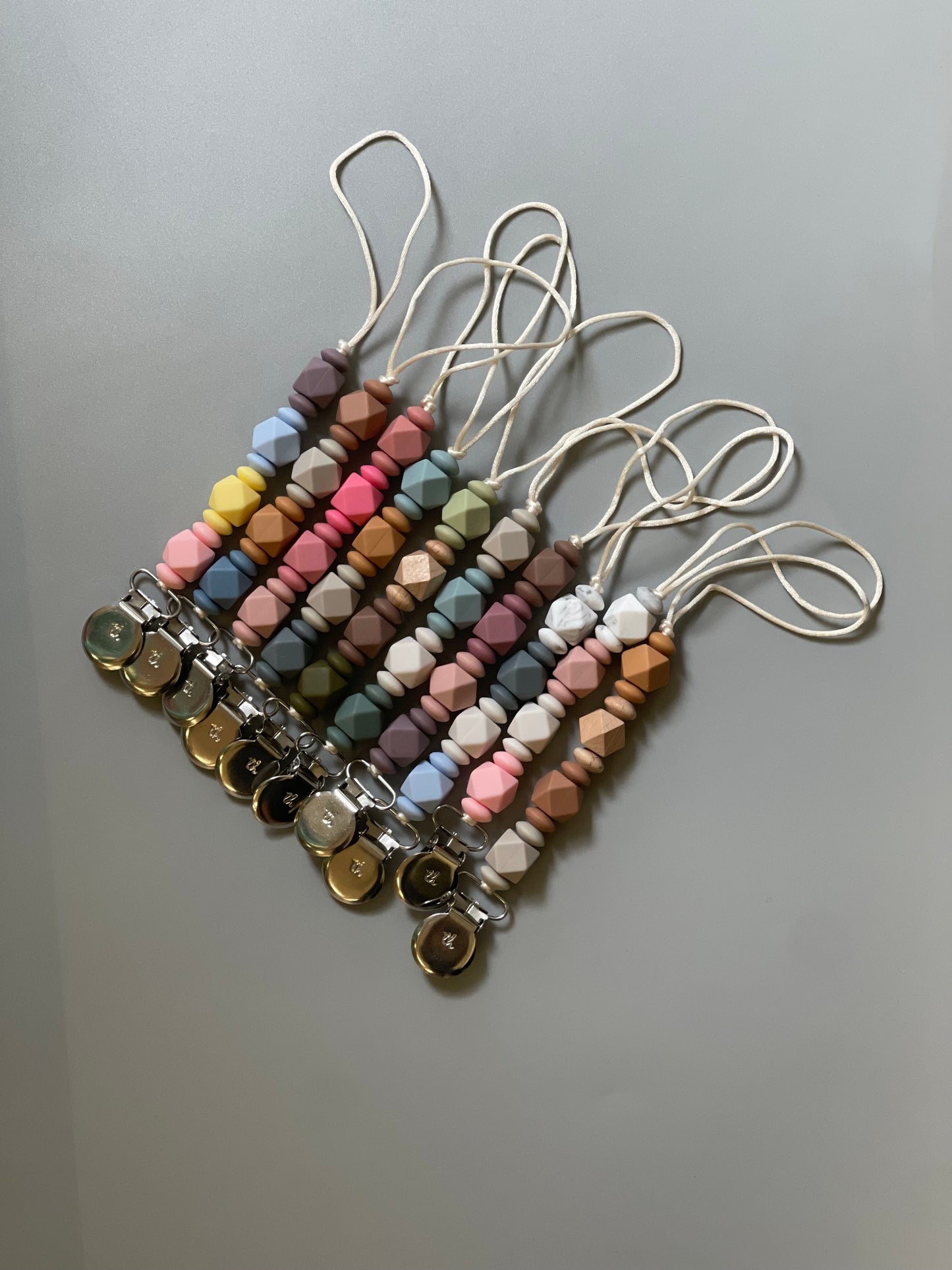 Petite Jewel Pacifier & Toy Clip - BPA Free Silicone