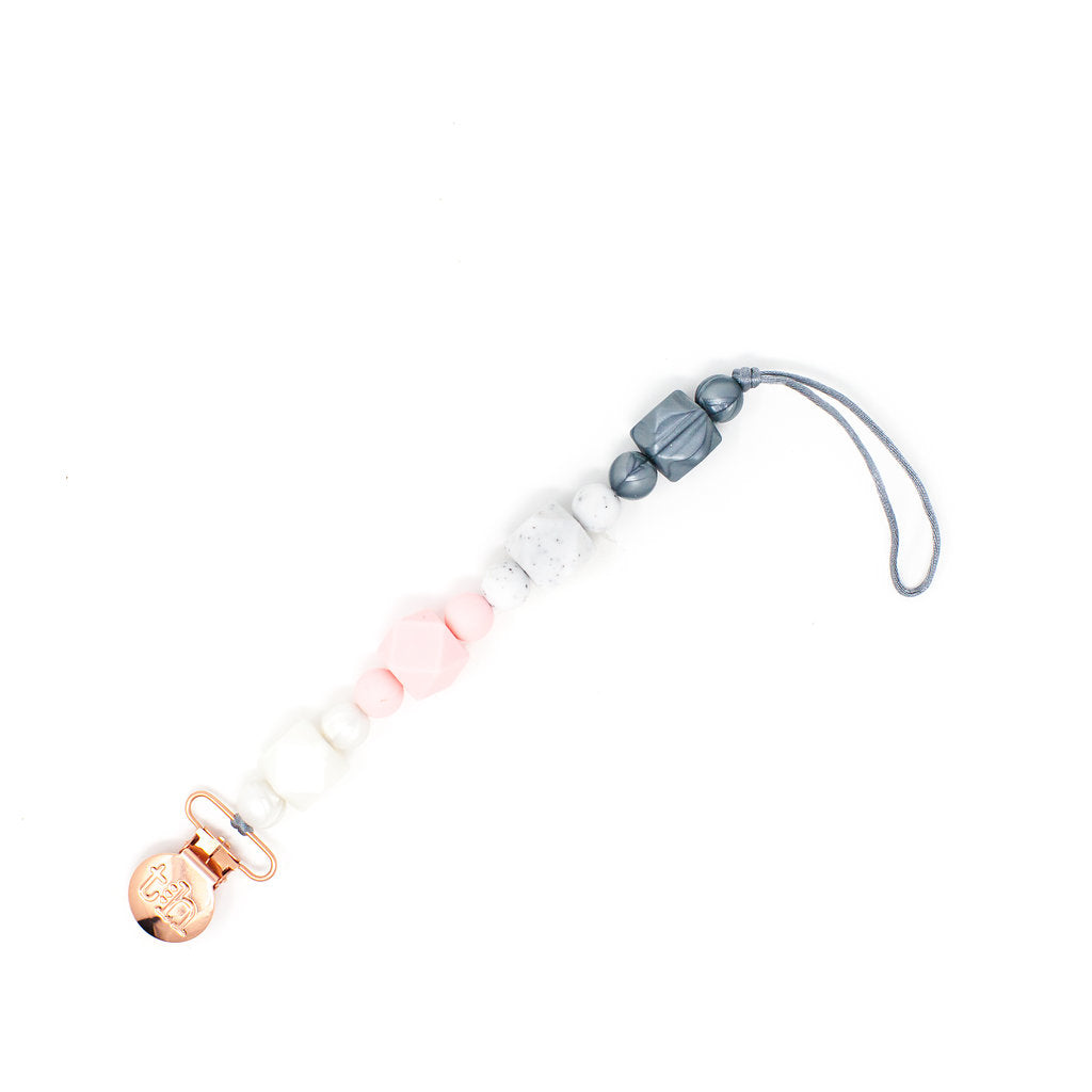 Grande Jewel Pacifier Clip - Food Grade BPA Free Silicone