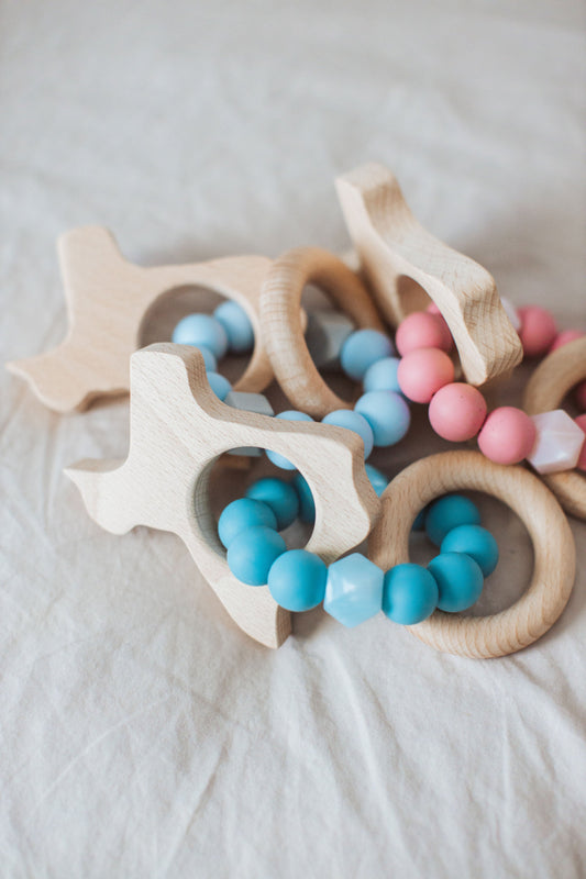 Texas Rattle - Beech Wood & Food Grade Silicone