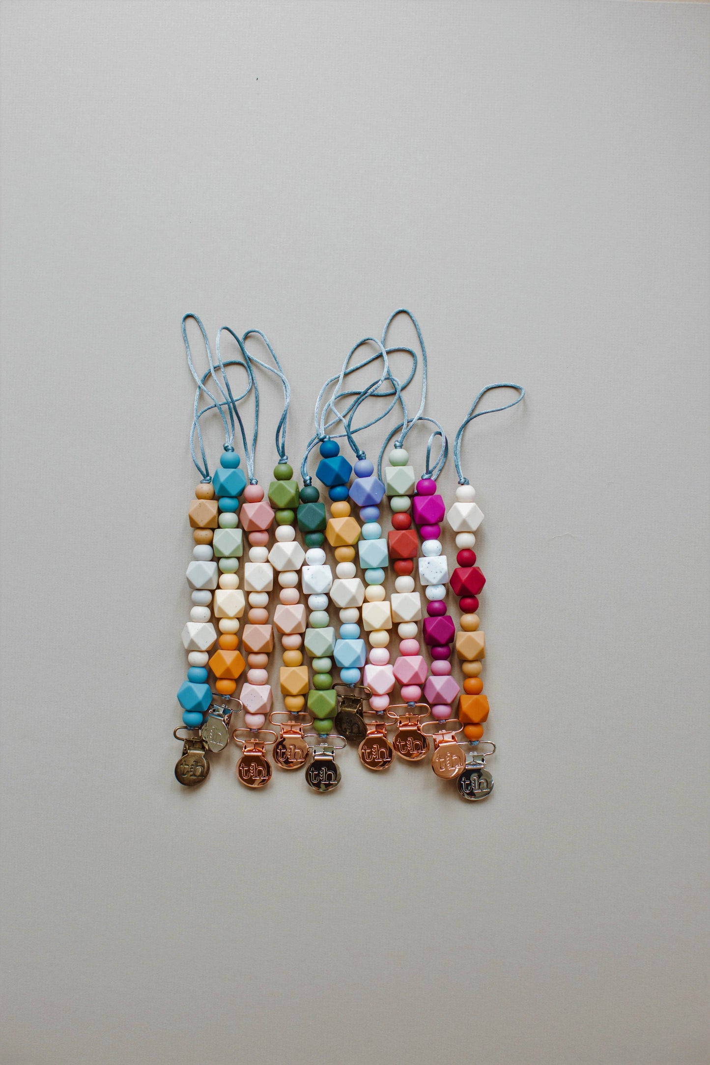 Grande Jewel Pacifier Clip - Food Grade BPA Free Silicone