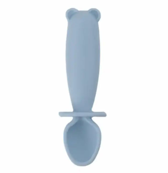 BPA Free Silicone Teether Fork & Spoon - Sili Set
