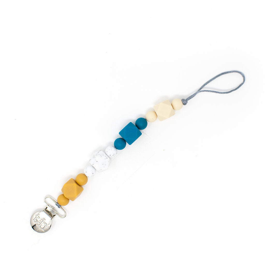 Grande Jewel Pacifier Clip - Food Grade BPA Free Silicone