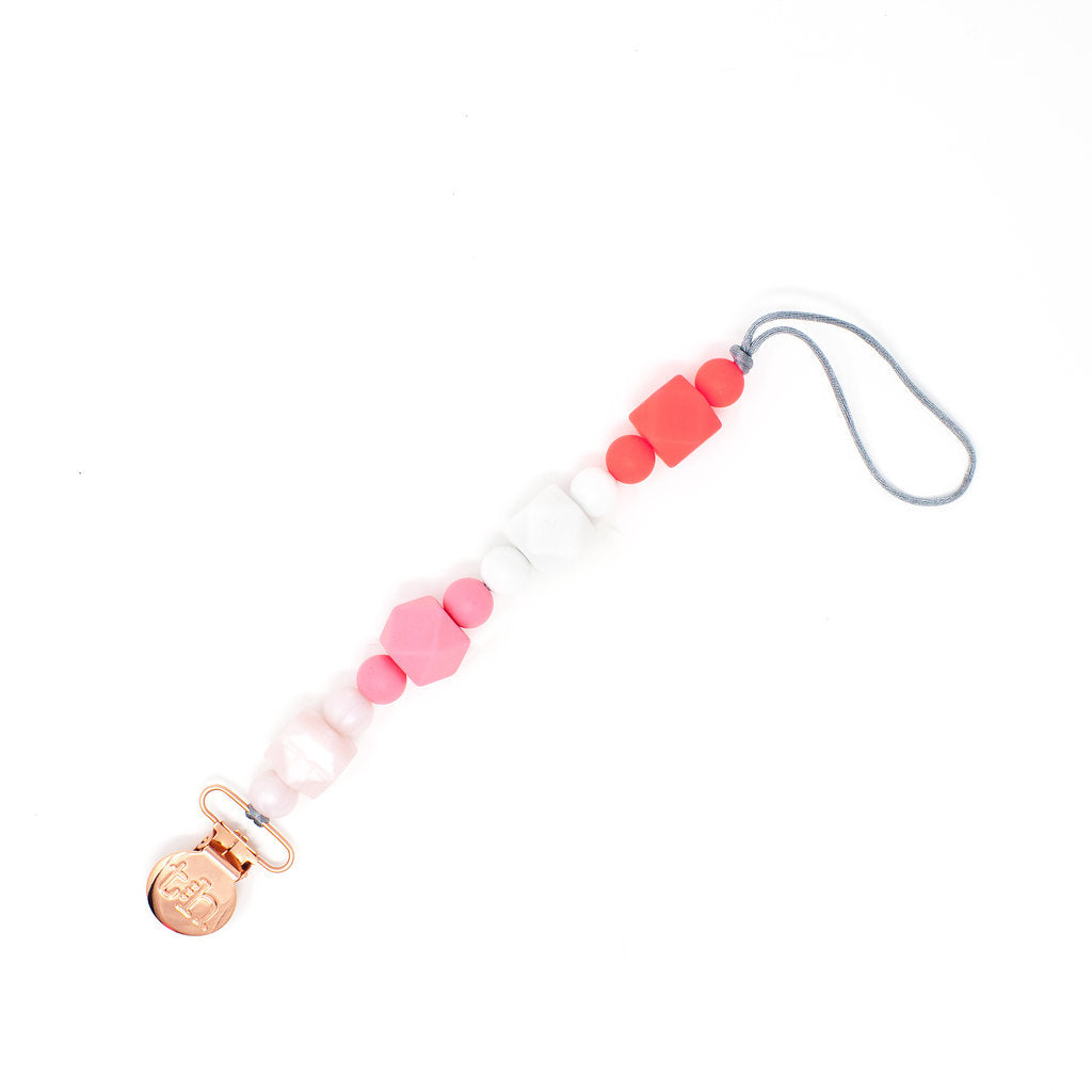Grande Jewel Pacifier Clip - Food Grade BPA Free Silicone